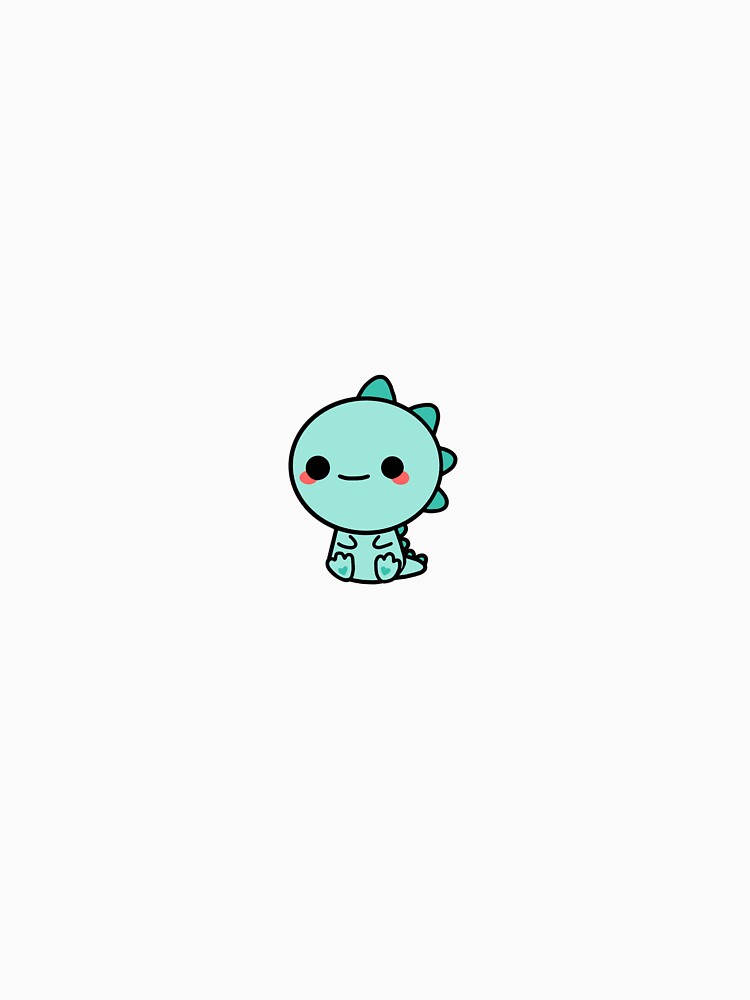 cute teal dinosaur by Meri Kessler T-Shirts, Hoodie, Sweatshirt | BlankRebels.com (Image 3)