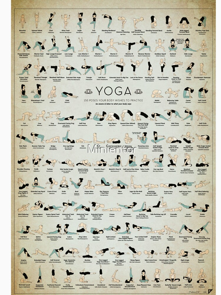 Yoga Poses 150 Yoga Poses Yoga For Life Yoga Love by Minientor T-Shirts, Hoodie, Sweatshirt | BlankRebels.com (Image 2)
