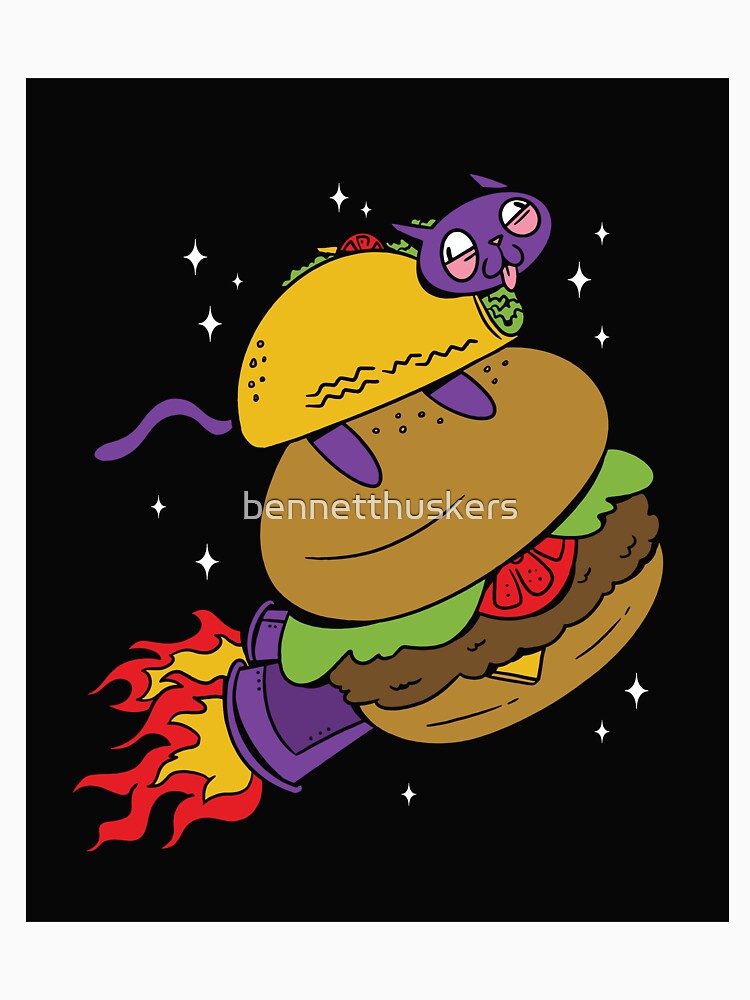 Taco Cat Burger by bennetthuskers T-Shirts, Hoodie, Sweatshirt | BlankRebels.com (Image 3)