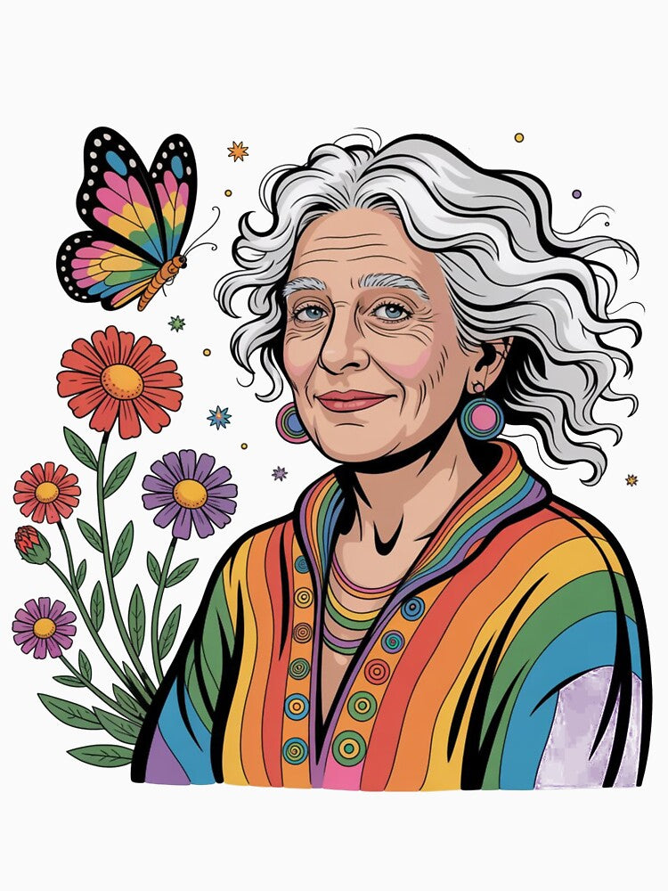 Elderly White Hippie Women by AleksandraJac05 T-Shirts, Hoodie, Sweatshirt | BlankRebels.com (Image 3)