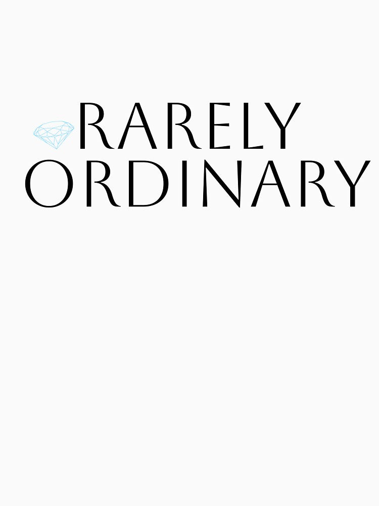 Rarely Ordinary – Minimal Luxury Quote Sticker by houlocomx T-Shirts, Hoodie, Sweatshirt | BlankRebels.com (Image 3)