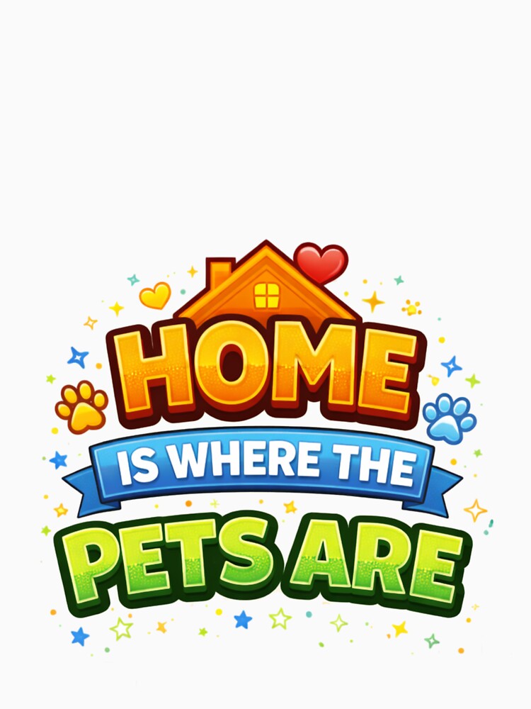 Home Is Where the Pets Are – Cute Pet Lover Quote Design by StyleLap T-Shirts, Hoodie, Sweatshirt | BlankRebels.com (Image 3)