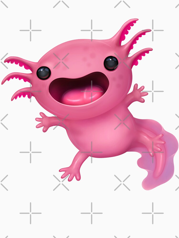 Adorable kawaii Axolotl by Omar-Ero T-Shirts, Hoodie, Sweatshirt | BlankRebels.com (Image 3)