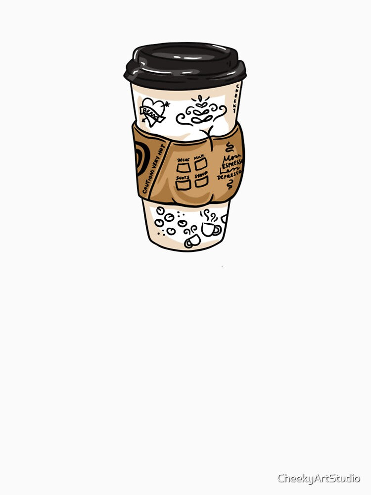Takeout Coffee Booty by CheekyArtStudio T-Shirts, Hoodie, Sweatshirt | BlankRebels.com (Image 2)