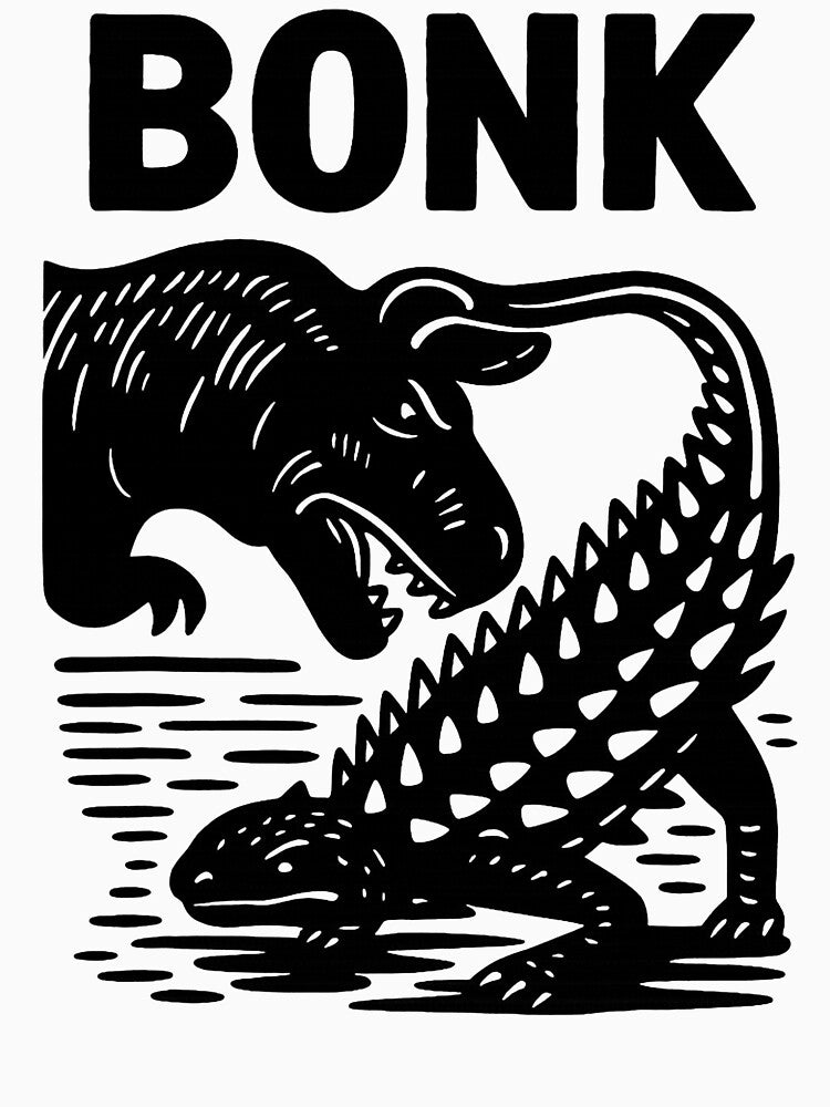 Funny Bonk Dinosaur Ankylosaurus Dino Prehistoric Humor by pansak T-Shirts, Hoodie, Sweatshirt | BlankRebels.com (Image 3)