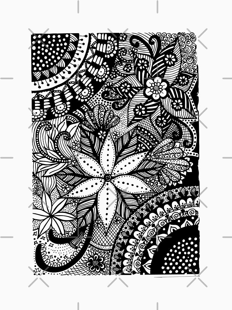 Floral Pattern Zen by CatgoDigital T-Shirts, Hoodie, Sweatshirt | BlankRebels.com (Image 3)