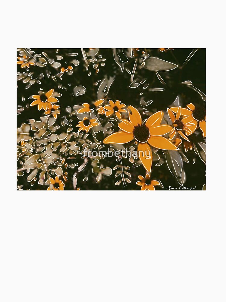 yellow flowers by -frombethany T-Shirts, Hoodie, Sweatshirt | BlankRebels.com (Image 3)