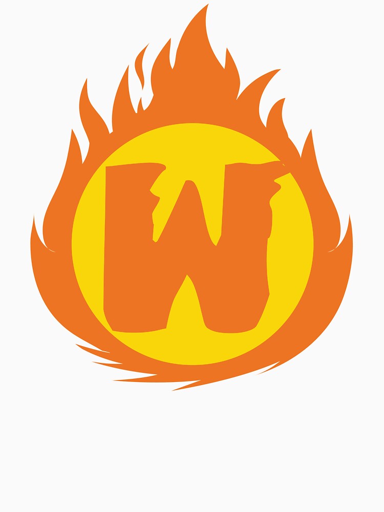 Superhero Letter W. Fire Insignia by mgulin T-Shirts, Hoodie, Sweatshirt | BlankRebels.com (Image 3)