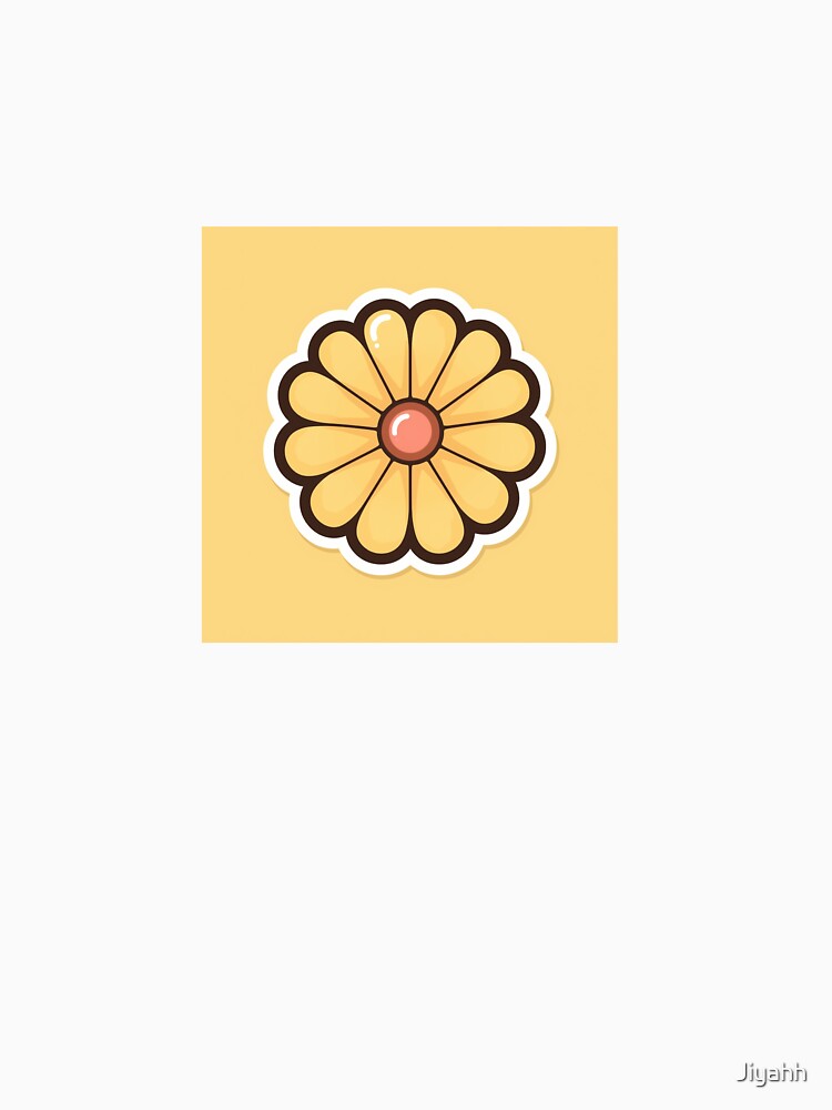 Yellow Flower – Groovy Cute Sticker by Jiyahh T-Shirts, Hoodie, Sweatshirt | BlankRebels.com (Image 3)