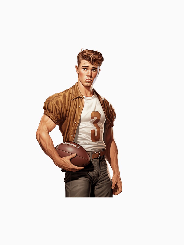 Retro boy American football player by BlushRoses7 T-Shirts, Hoodie, Sweatshirt | BlankRebels.com (Image 3)