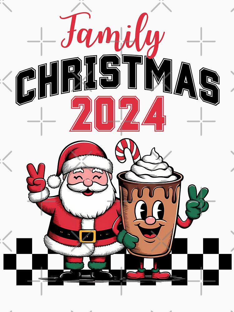 Family Christmas 2024 Retro Vibes by RockBeeDesigns T-Shirts, Hoodie, Sweatshirt | BlankRebels.com (Image 3)