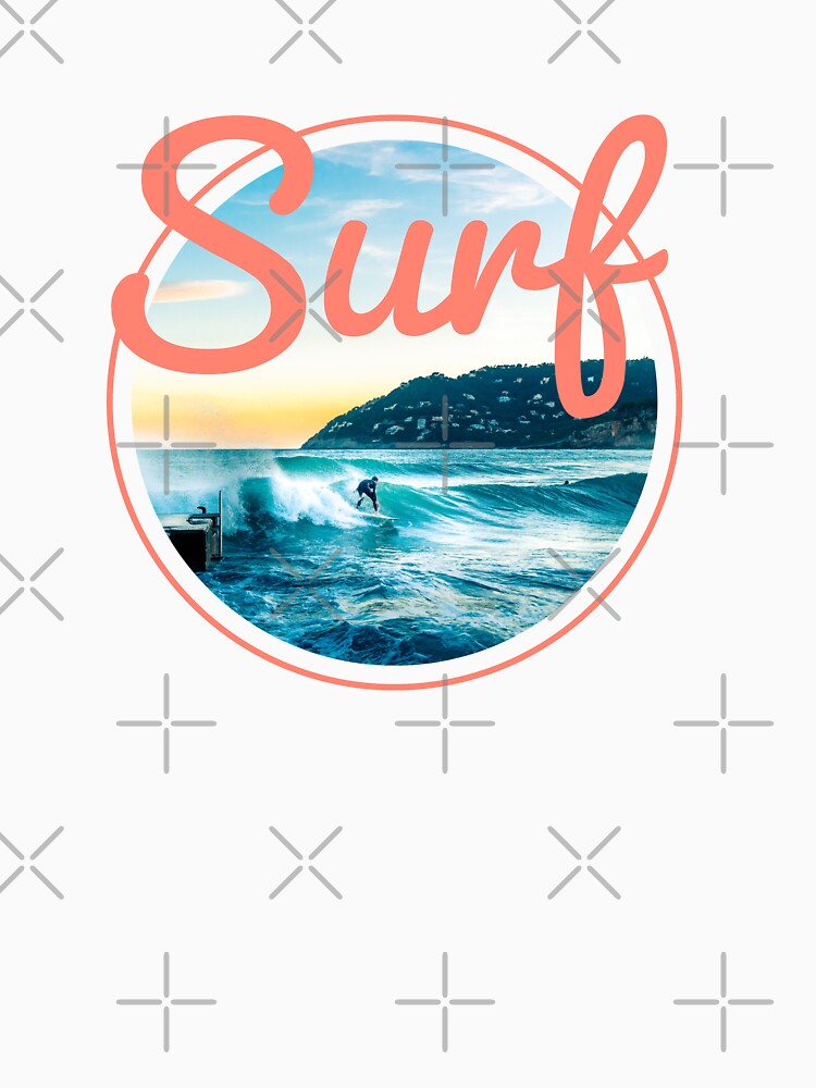 SURF - surfing - circle - minimalist by Tropical Blood T-Shirts, Hoodie, Sweatshirt | BlankRebels.com (Image 3)
