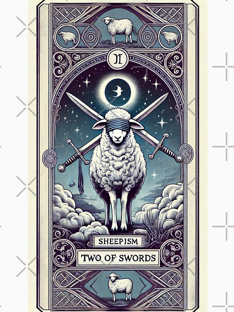 Sheepism Tarot – Two of Swords by Thpoar T-Shirts, Hoodie, Sweatshirt | BlankRebels.com (Image 3)