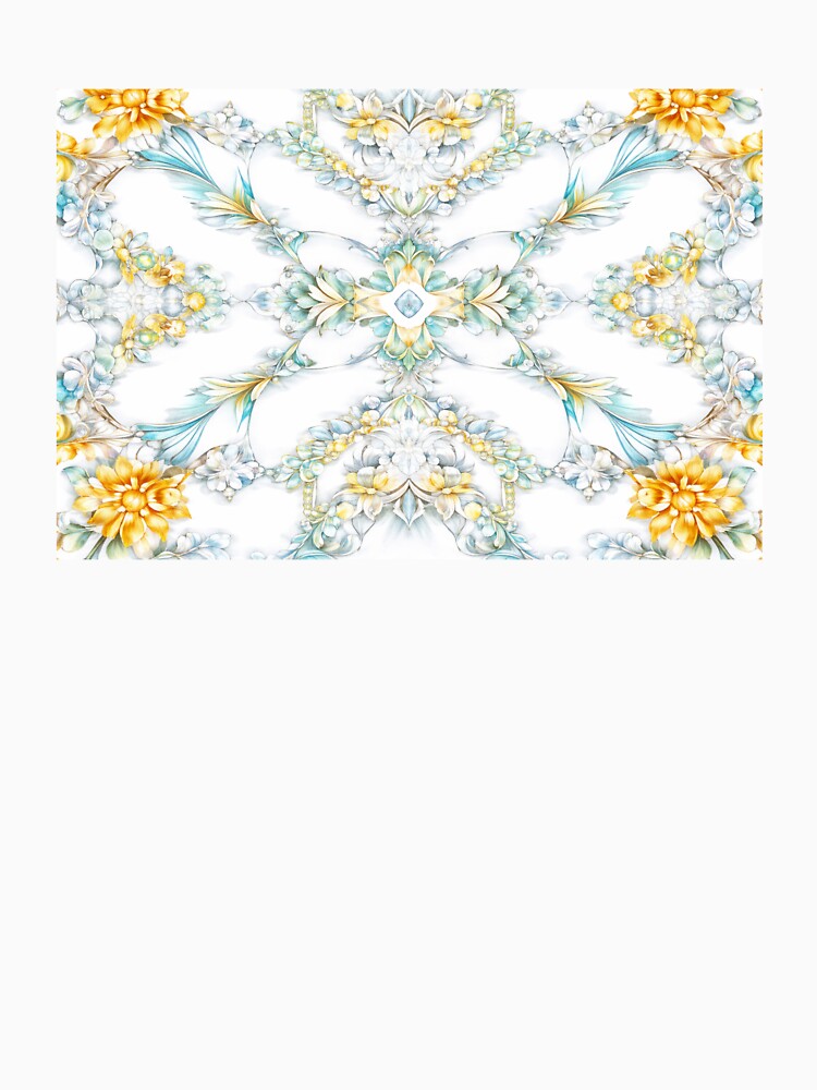 Golden Petal Symphony – Elegant Floral Pattern by Colorshow-relax T-Shirts, Hoodie, Sweatshirt | BlankRebels.com (Image 3)