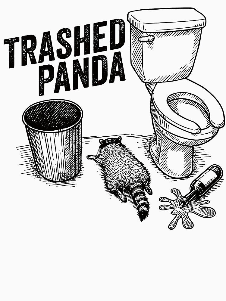 Funny Vintage Drunk Raccoon Meme by Artifyo T-Shirts, Hoodie, Sweatshirt | BlankRebels.com (Image 3)