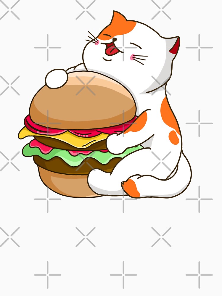 Cat Burger by Kimprut T-Shirts, Hoodie, Sweatshirt | BlankRebels.com (Image 3)