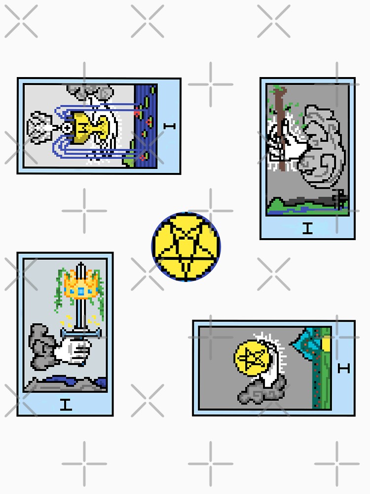 Pixel Waite Tarot Minor Arcana Aces - 74th Sticker Pack and Magnets by Pixel Waite T-Shirts, Hoodie, Sweatshirt (Image 3)