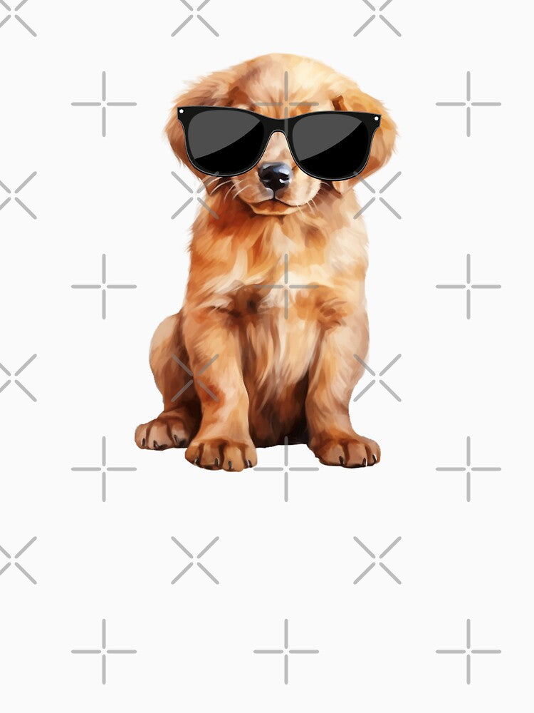 Golden Retriever Puppy Wearing Sunglasses by TheAnimalZ00 T-Shirts, Hoodie, Sweatshirt | BlankRebels.com (Image 3)