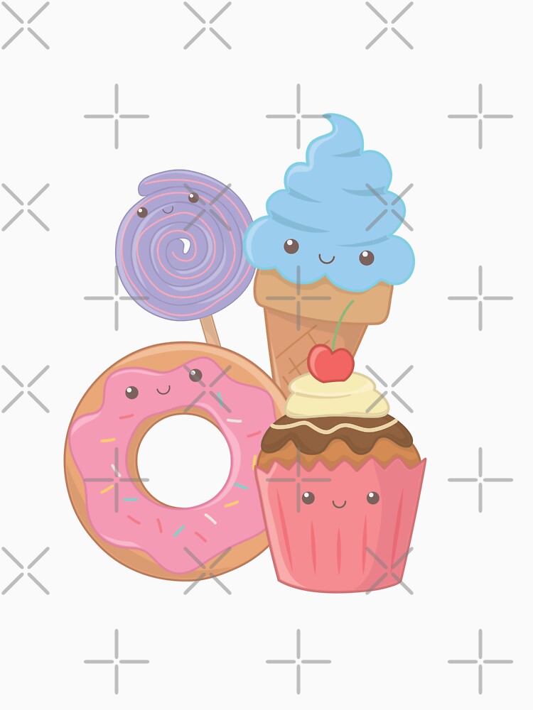 Desserts Kawaii by DesignPMG T-Shirts, Hoodie, Sweatshirt | BlankRebels.com (Image 3)