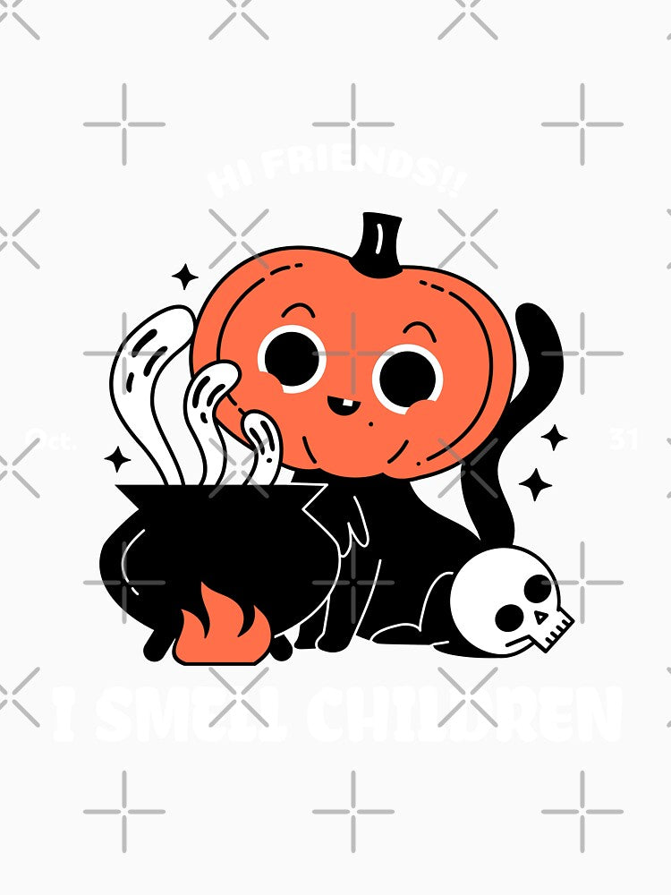 Funny Pumpkin Head Black Cat by Alladin7 T-Shirts, Hoodie, Sweatshirt | BlankRebels.com (Image 3)