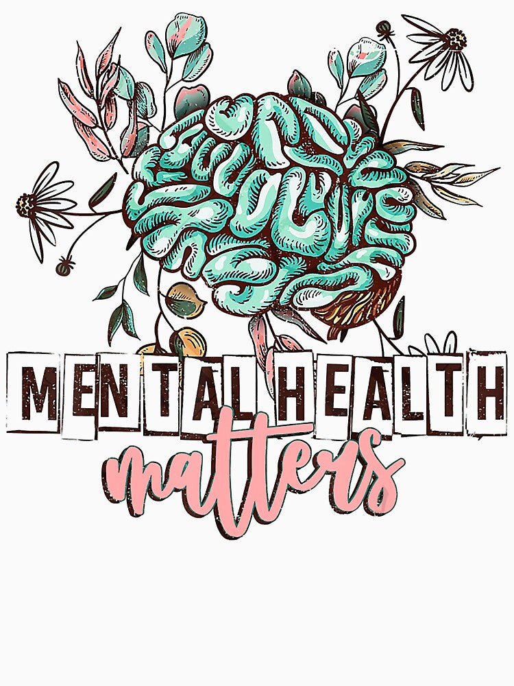 Mental Health Matters Human Brain Illness Awareness by JohnRobertson47 T-Shirts, Hoodie, Sweatshirt (Image 2)