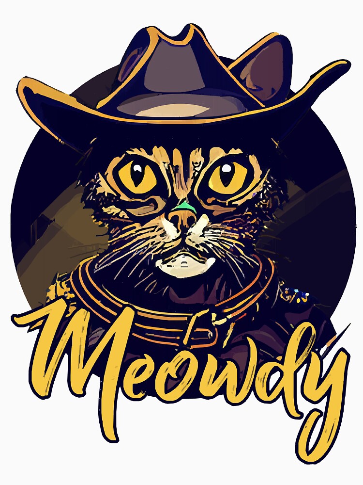 Cool Meowdy Cowboy Cat by lebleugreigz T-Shirts, Hoodie, Sweatshirt | BlankRebels.com (Image 3)