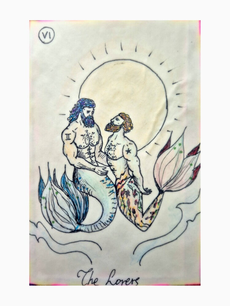 The Lovers - Mermen Tarot Card by Kostis is drawing T-Shirts, Hoodie, Sweatshirt | BlankRebels.com (Image 2)