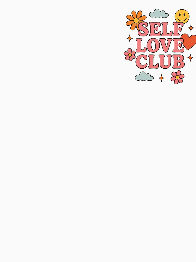 SELF LOVE  – Cute Peaceful Floral Heart Design by DrawwithANNIE T-Shirts, Hoodie, Sweatshirt | BlankRebels.com (Image 3)