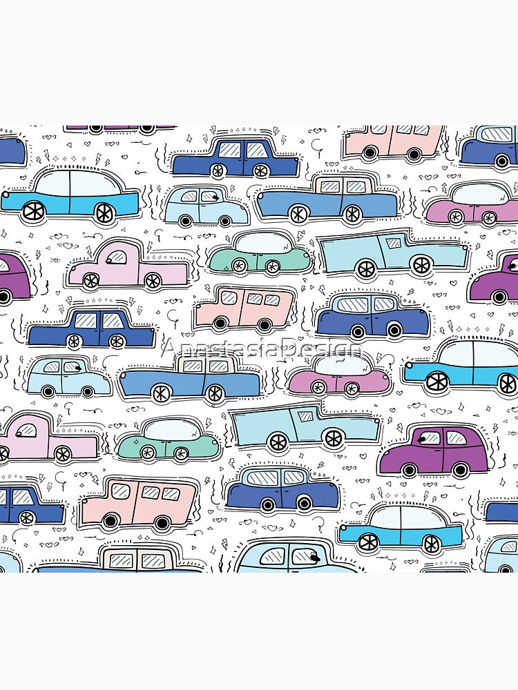 Colorful Doodle Cars by AnastasiaDesign T-Shirts, Hoodie, Sweatshirt | BlankRebels.com (Image 3)