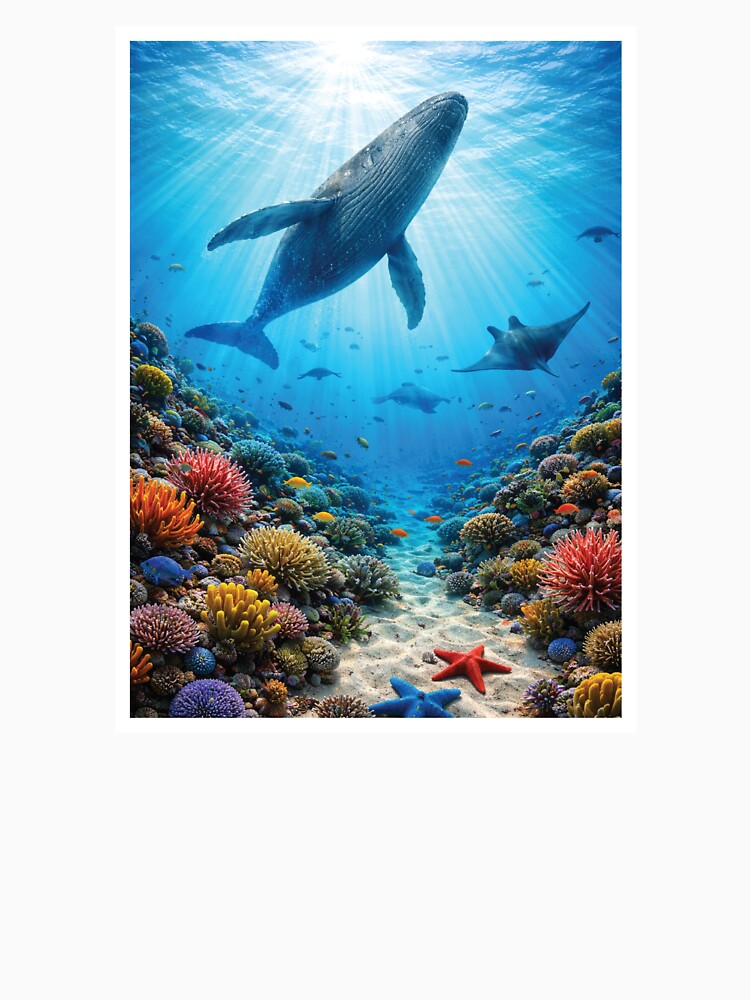 Whale Scene, Maldives by ArtofDissent T-Shirts, Hoodie, Sweatshirt | BlankRebels.com (Image 3)