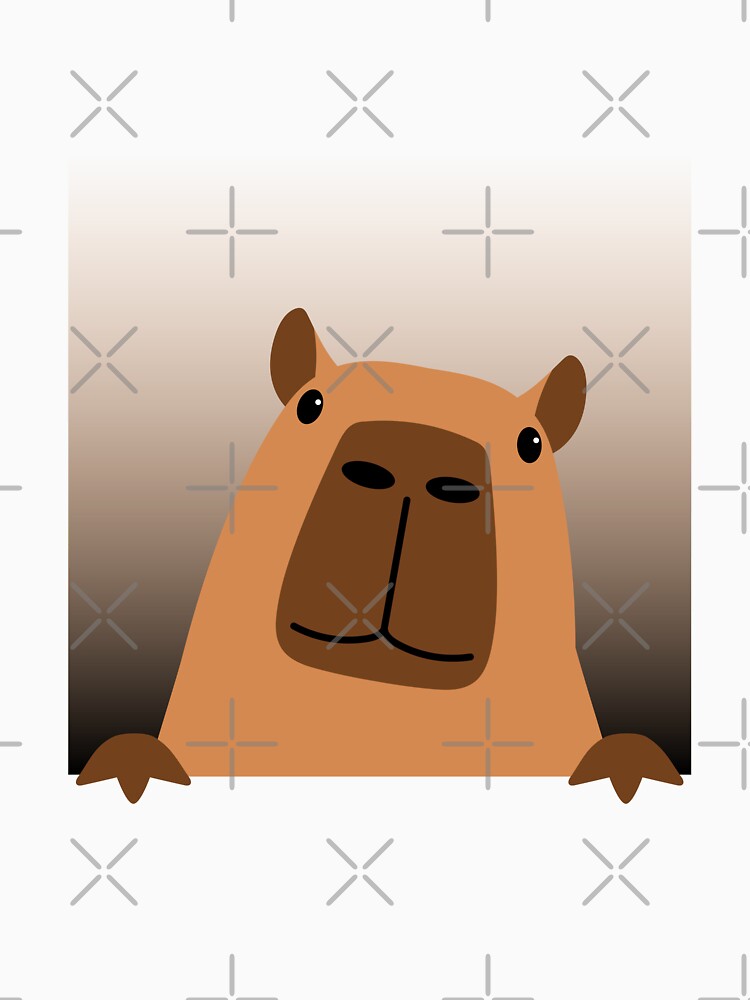 Minimalist Capybara Face – Brown Aesthetic by Snappy Splash T-Shirts, Hoodie, Sweatshirt | BlankRebels.com (Image 3)