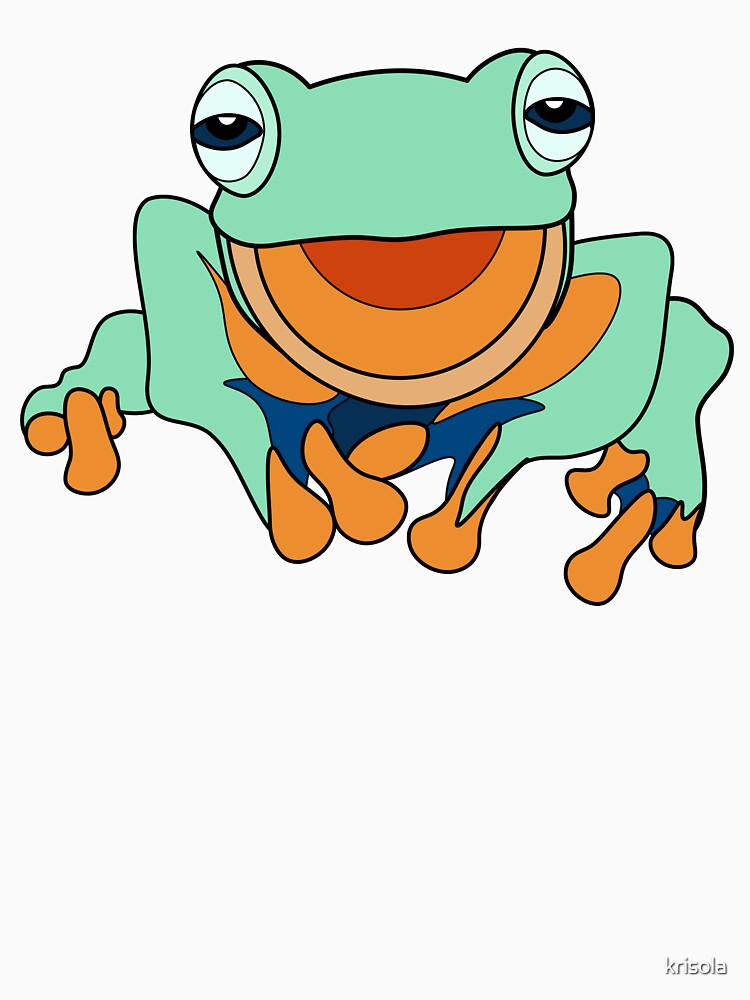 Cute Cartoon Frog by krisola T-Shirts, Hoodie, Sweatshirt | BlankRebels.com (Image 3)