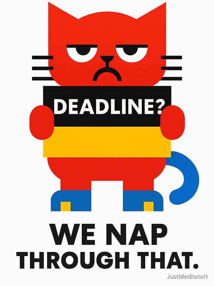 Deadline? We Nap Through That – Humorous T-Shirt and Hoodie for Remote Workers – Cozy Vibe for Introverts by... (Image 3)