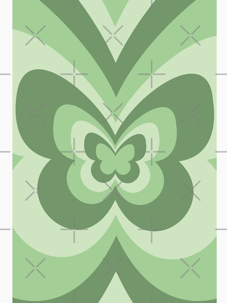 Green Butterfly Aesthetic by LinDraws T-Shirts, Hoodie, Sweatshirt | BlankRebels.com (Image 3)