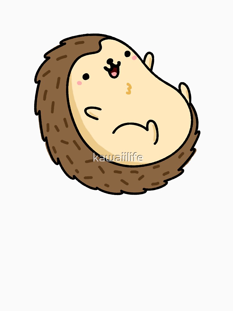 Kawaii Happy Hedgehog by kawaiilife T-Shirts, Hoodie, Sweatshirt | BlankRebels.com (Image 3)