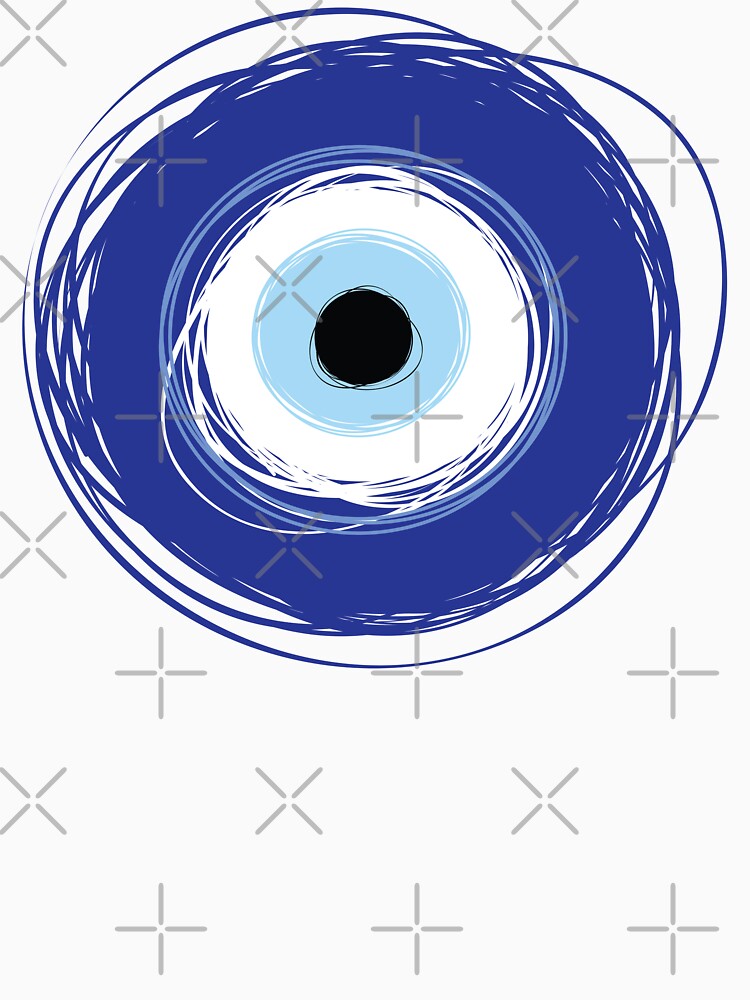 Evil Eye Artistic Blue Greek by ProjectX23 T-Shirts, Hoodie, Sweatshirt | BlankRebels.com (Image 3)