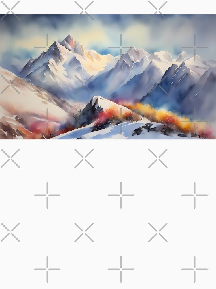 Snowy Mountain Range by CalmnessbyChoice T-Shirts, Hoodie, Sweatshirt | BlankRebels.com (Image 2)