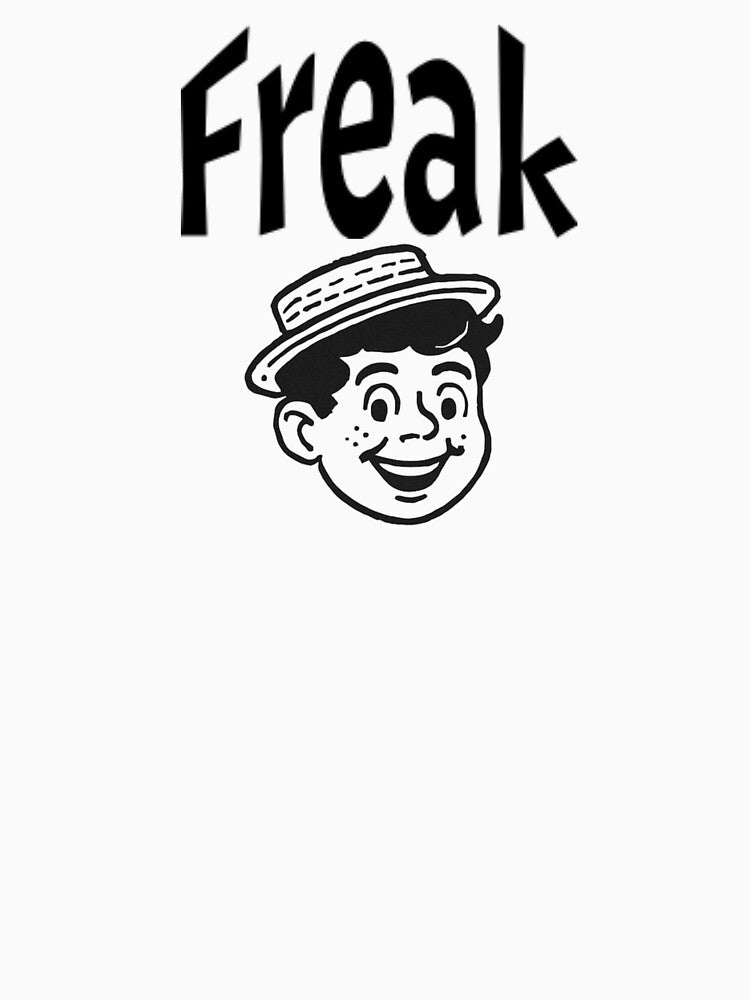 Retro "Freak" Cartoon Graphic – Bold Vintage Comic Style Design for Sweatshirts, Hoodies & More in Vibrant... (Image 3)