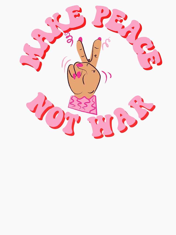Make Peace Not War.  Retro hippie peace by SkandiCat