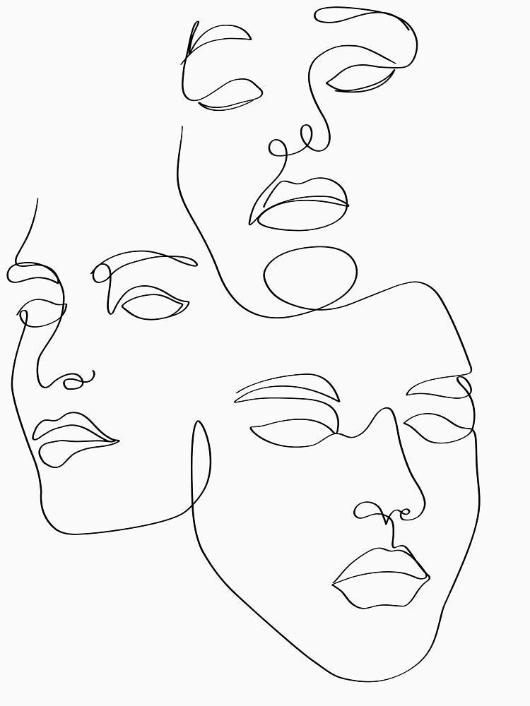 Woman Line Art by Tinteria T-Shirts, Hoodie, Sweatshirt | BlankRebels.com (Image 3)
