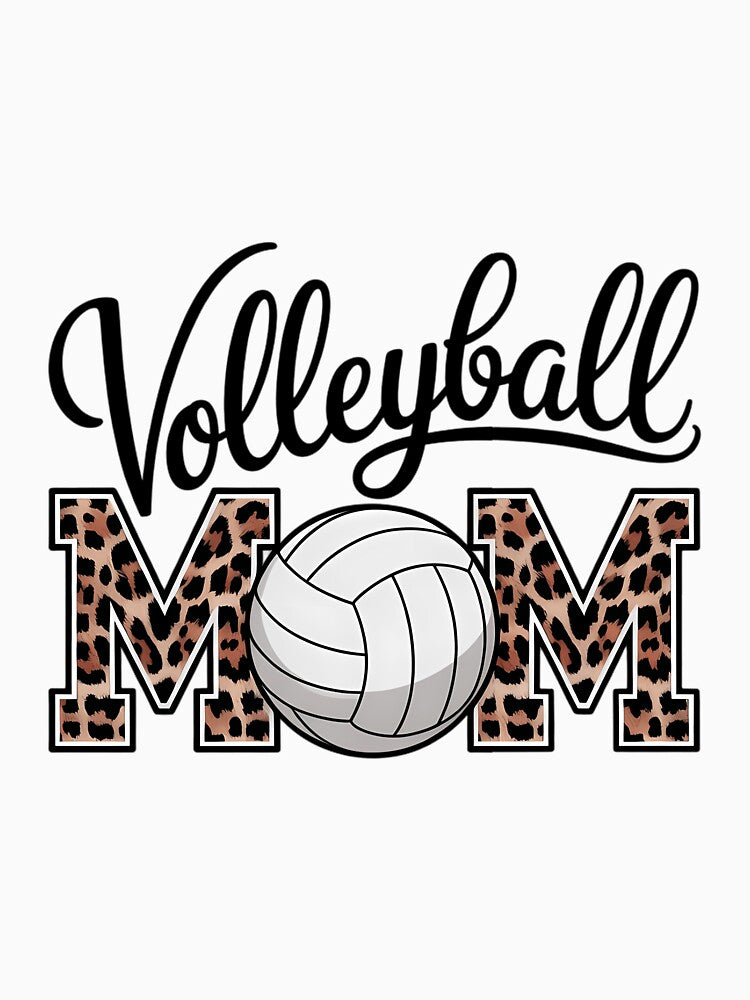 Volleyball Mom Leopard Funny Ball Mom Mother's Day by AsteriskDatBArt T-Shirts, Hoodie, Sweatshirt (Image 3)