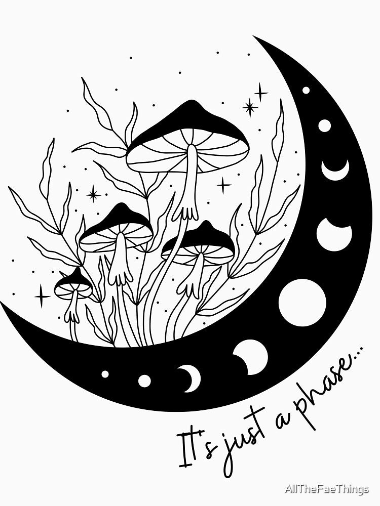 It's Just a Phase 2 (for light backgrounds) by AllTheFaeThings T-Shirts, Hoodie, Sweatshirt | BlankRebels.com (Image 3)