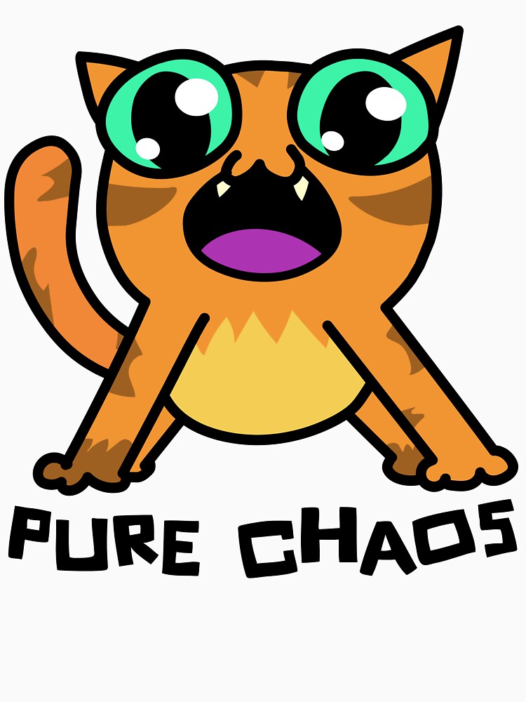 Cute Orange Cat Pure Chaos T-Shirts, Hoodie, Sweatshirt