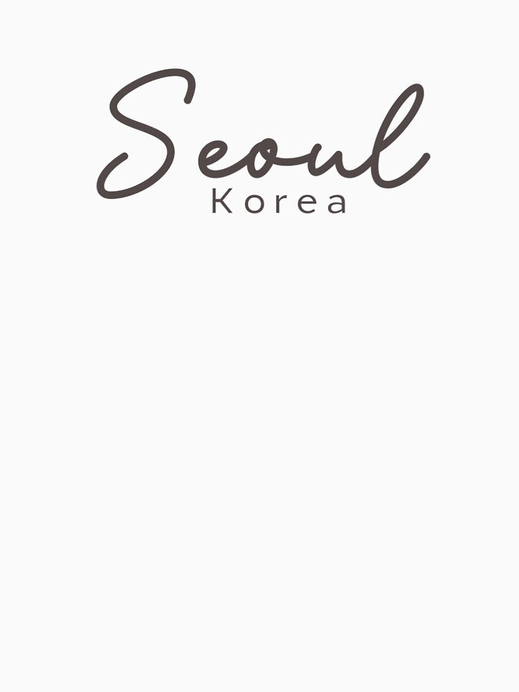 Seoul Korea Typography by happyandbubbly T-Shirts, Hoodie, Sweatshirt | BlankRebels.com (Image 2)