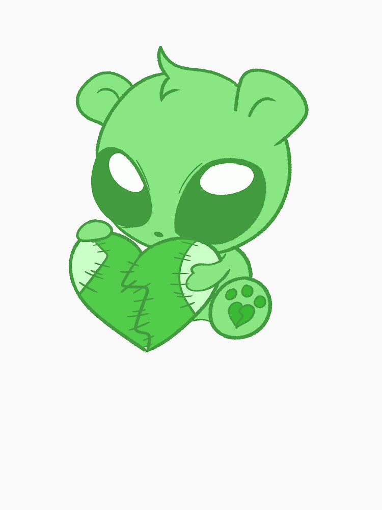 Broken Hearted Bear (green) by gross-girl99 T-Shirts, Hoodie, Sweatshirt | BlankRebels.com (Image 3)