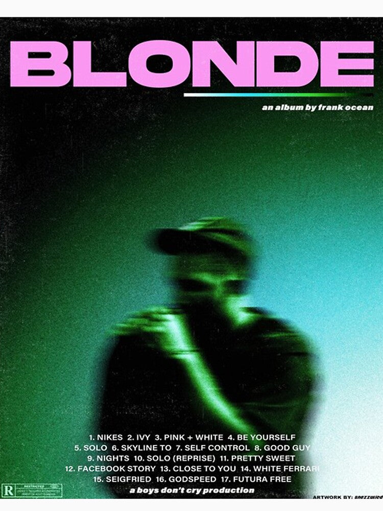 Frank Ocean Blonde Movie by carlbruss T-Shirts, Hoodie, Sweatshirt | BlankRebels.com (Image 3)
