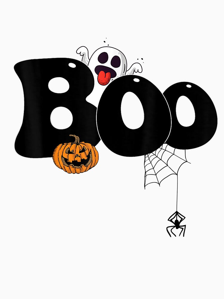 Funny boo with ghost and pumpkins for halloween costume by Jonahjimenez T-Shirts, Hoodie, Sweatshirt (Image 3)