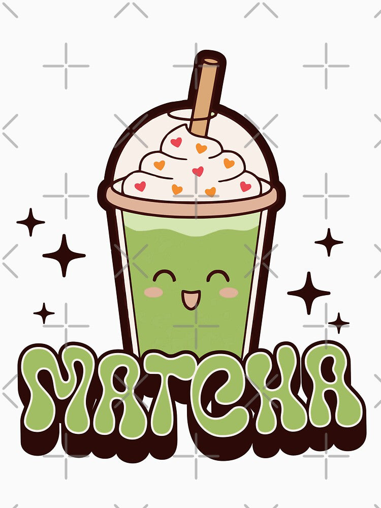 Cute Matcha Drink Illustration – Kawaii Green Tea Cup by Trend-Dify T-Shirts, Hoodie, Sweatshirt | BlankRebels.com (Image 3)