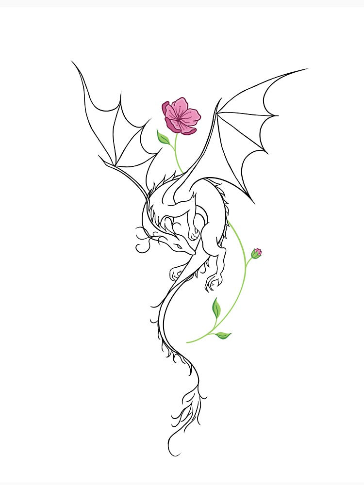 Sakura Dragon by blackkbirdie T-Shirts, Hoodie, Sweatshirt | BlankRebels.com (Image 3)