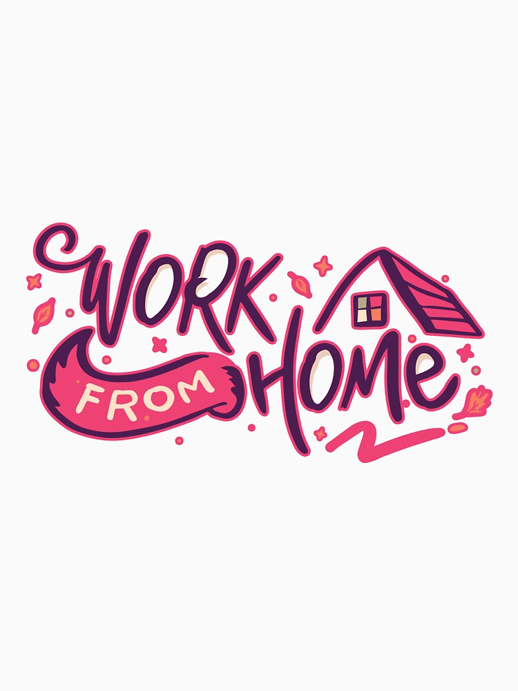 Work From Home Classic T-shirt Design by SLSandaruwan Hoodie, Sweatshirt | BlankRebels.com (Image 3)